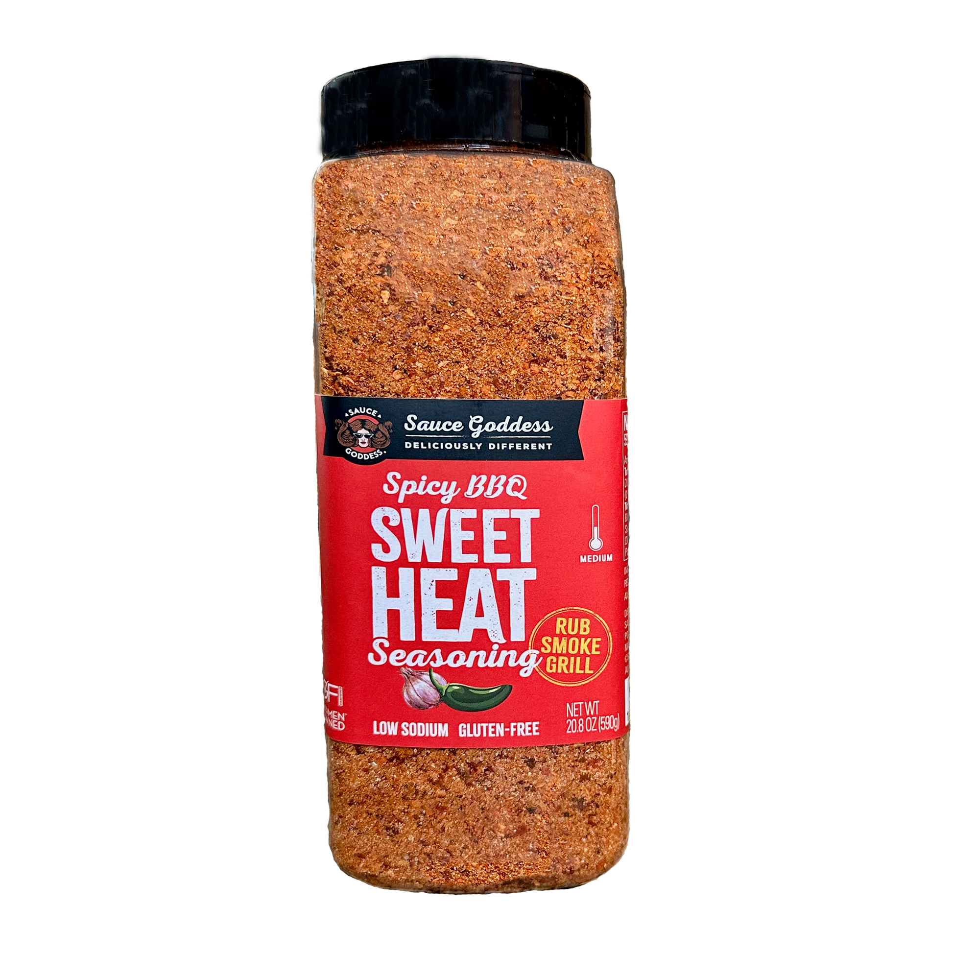 Sauce Goddess-BBQ Sweet Heat Jumbo Spice Shaker-