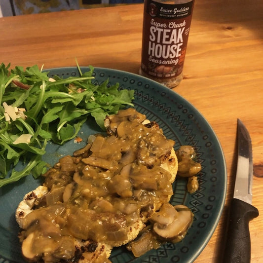 Cauliflower Steak Mushroom Gravy