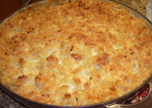 pan of the Ultimate Mac And Cheese