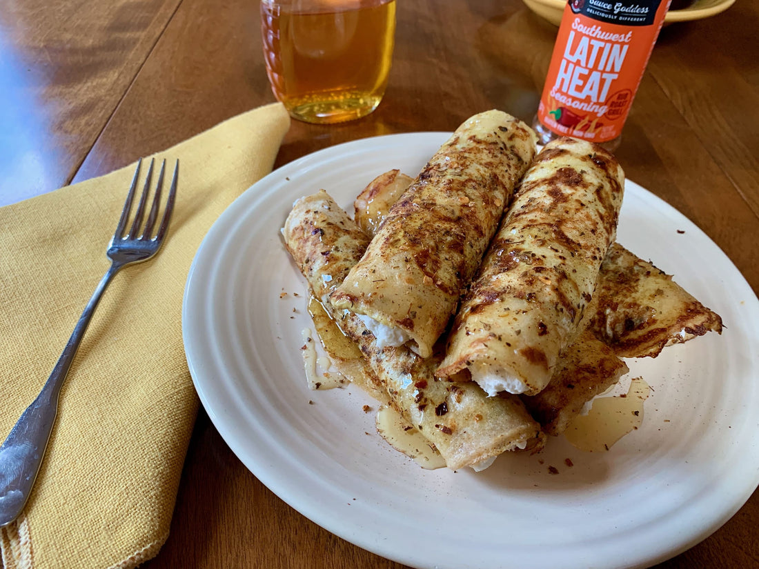 plate of sweet mexican crepe