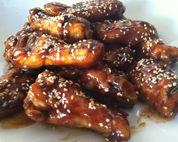 Sesame Ginger Sticky Sweet Wings