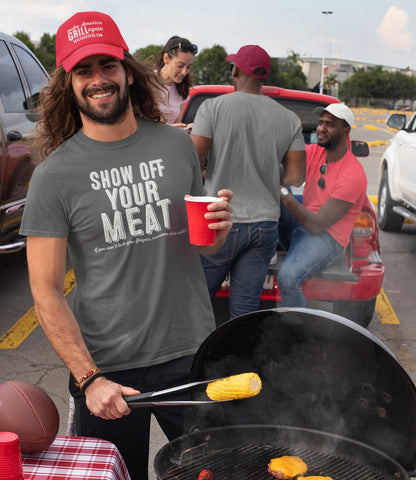 grill dude with tee hat