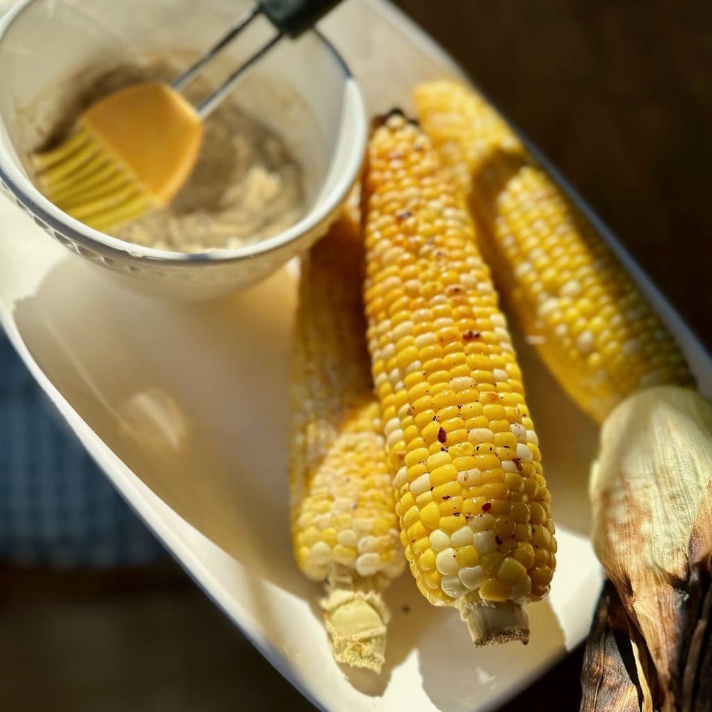 grilled corn and spiced butter