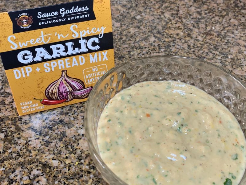 bowl of Garlic Hummus Dip