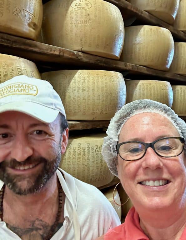 Jen and the Cheese maker in Parma